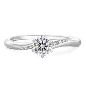 0.50Carats VVS1 Moissanite Rings for Women 0186