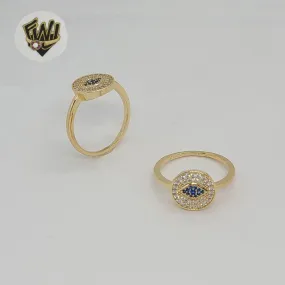 (1-3071-2) Gold Laminate - Evil Eye Ring - BGF