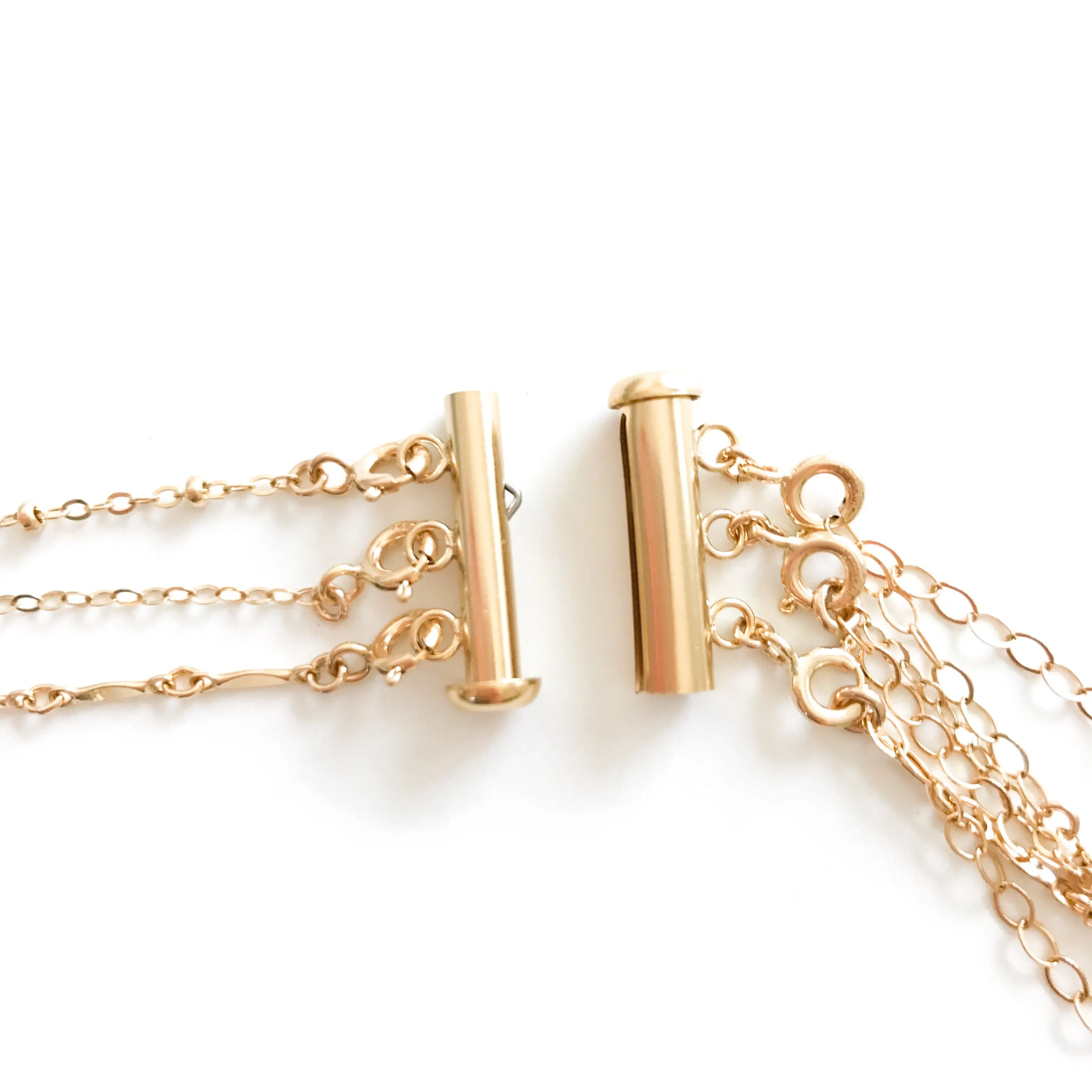 14K Tangle Free Layering Clasp