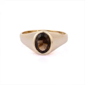 14K Yellow Gold Topaz Ring