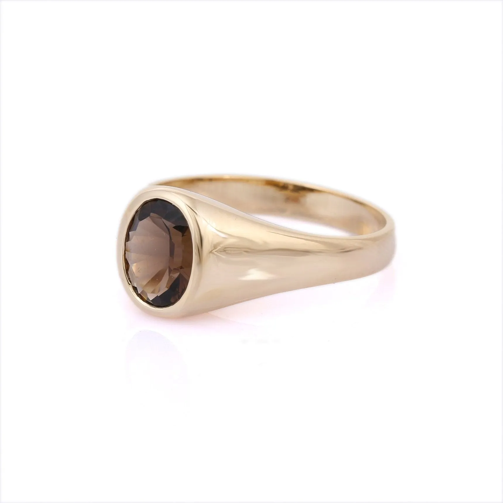 14K Yellow Gold Topaz Ring