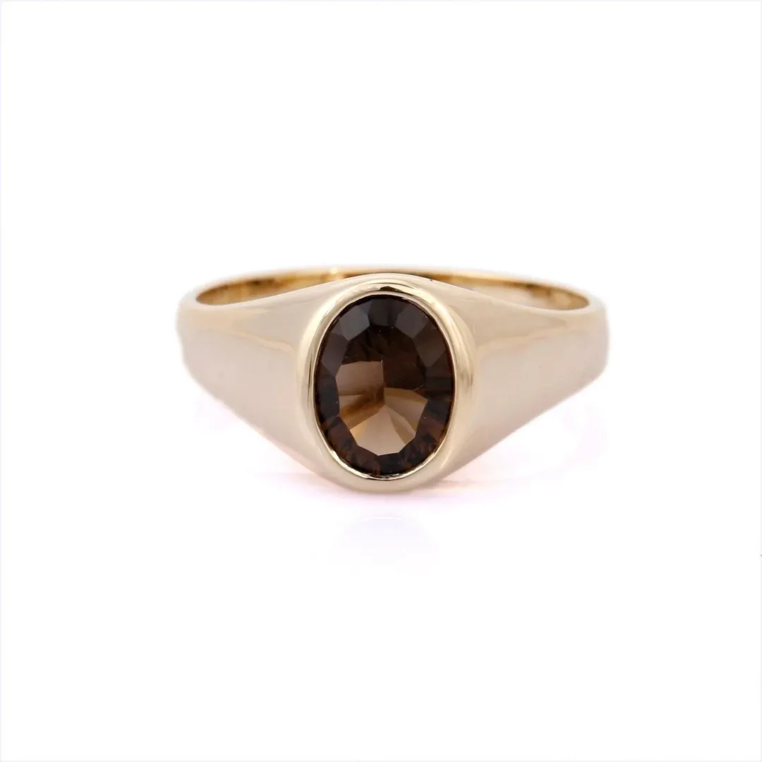 14K Yellow Gold Topaz Ring