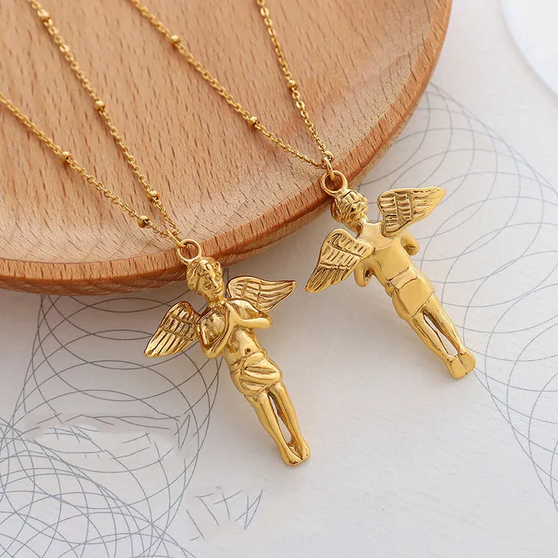 18K Gold Filled Angle Necklace Halloween Accessories