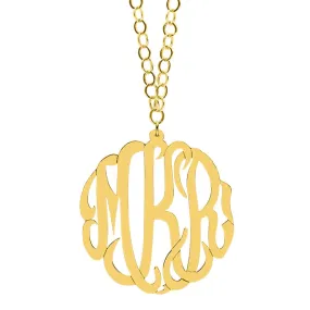 2 Monogram Necklace with 36 Link Chain