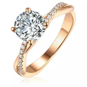 .20ct Diamond Intertwined Engagement Ring, 18K Gold, Ladies’ Ring, Anniversary or Birthday Gift