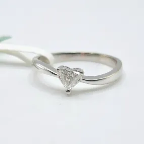 .20ctw Heart Solitaire Twist Diamond Engagement Ring