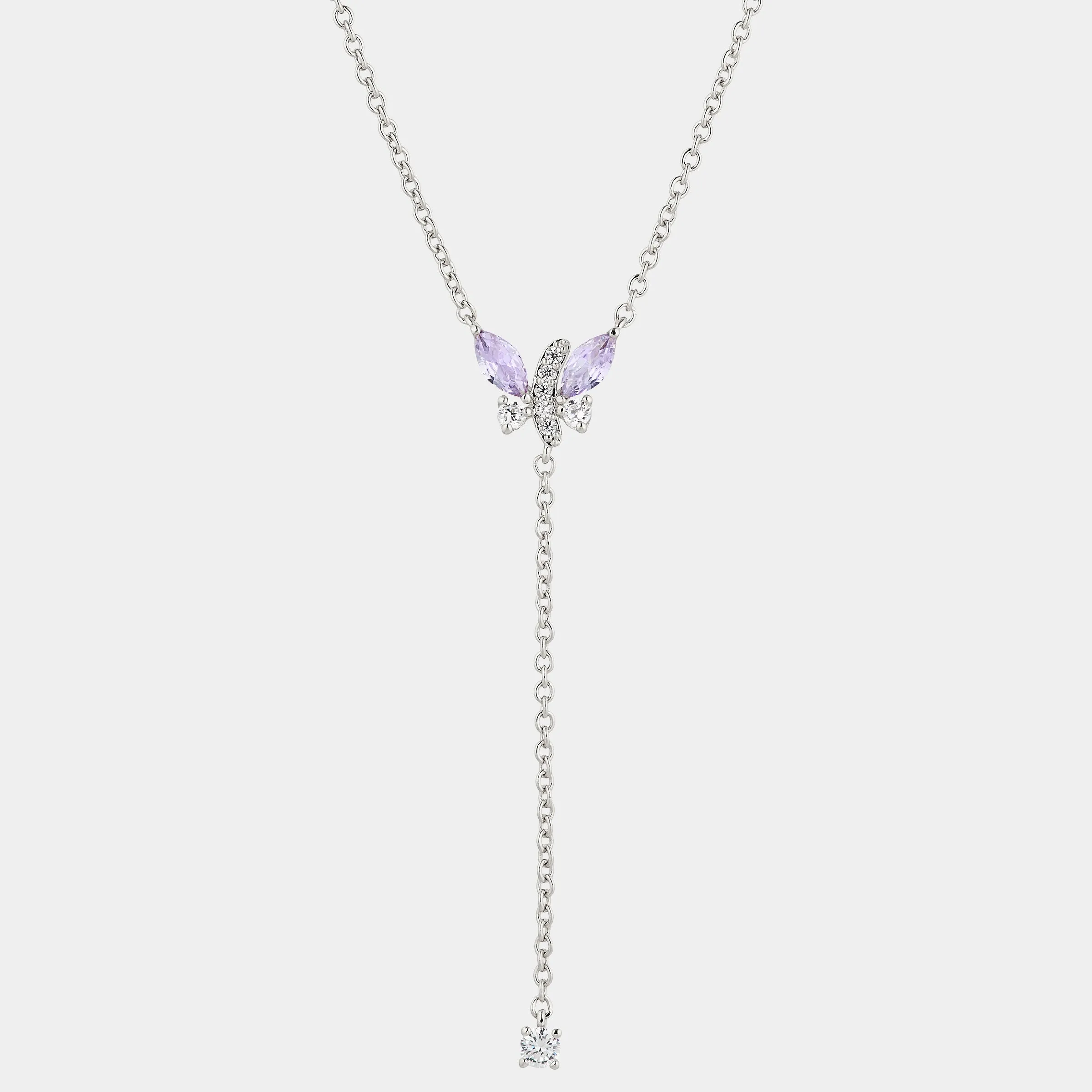 AJOA CZ BUTTERFLY Y NECKLACE