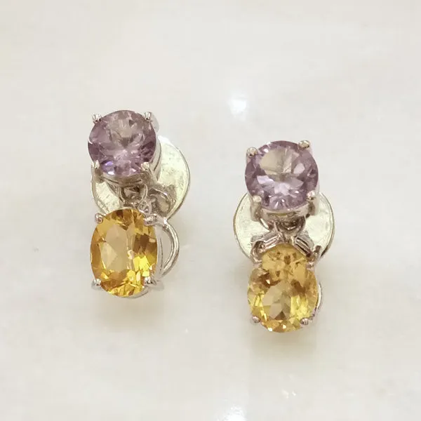 Amethyst & Citrine Separates Earrings