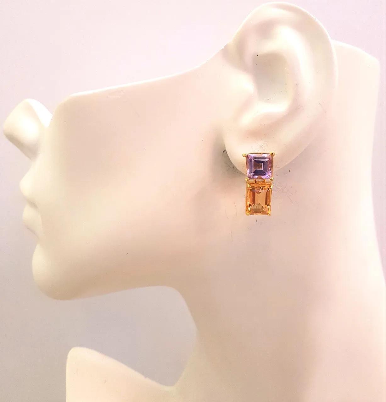 Amethyst & Citrine Separates Earrings