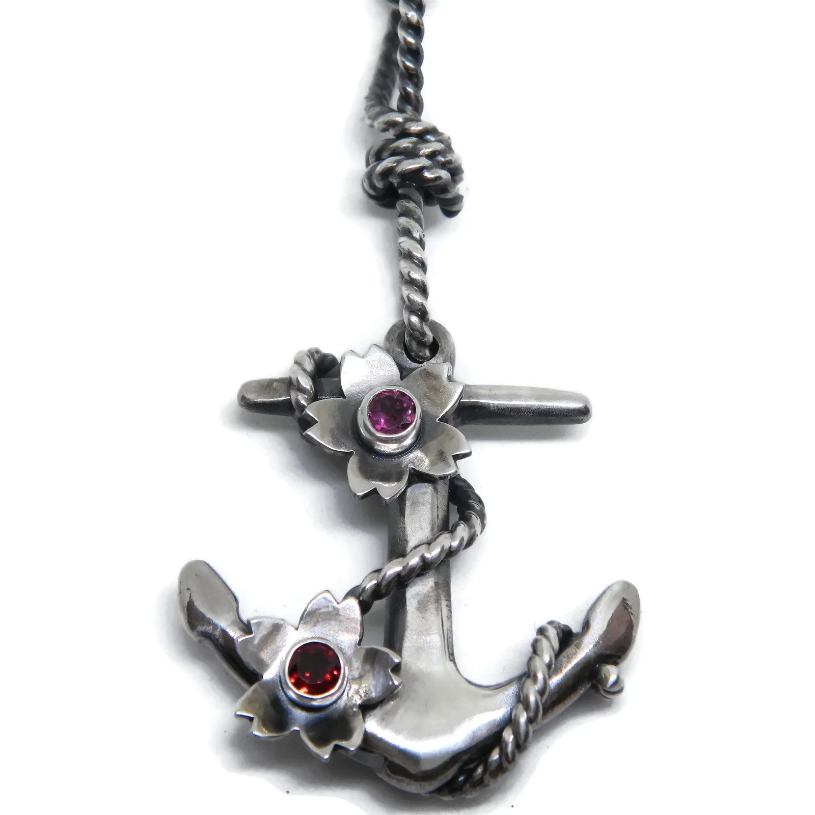 Anchor & Blossoms Necklace