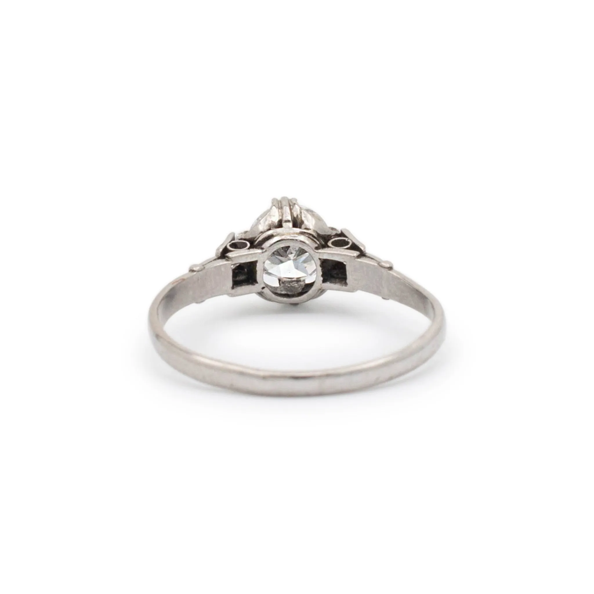 Antique Platinum Diamond Engagement Ring