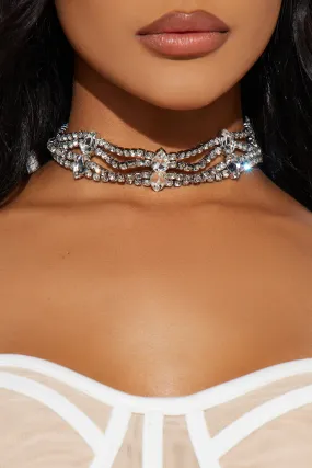 Arctic Royalty Choker - Silver