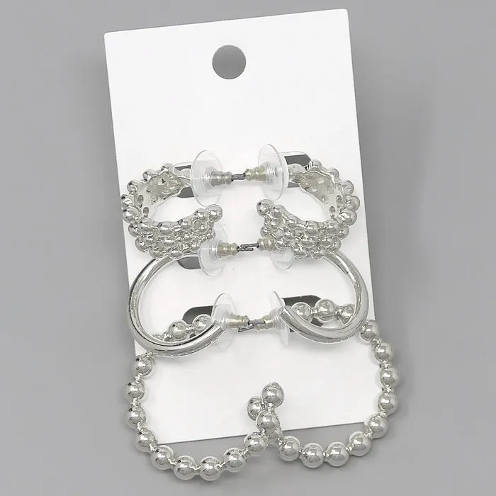 Assorted Hoop Earring Set