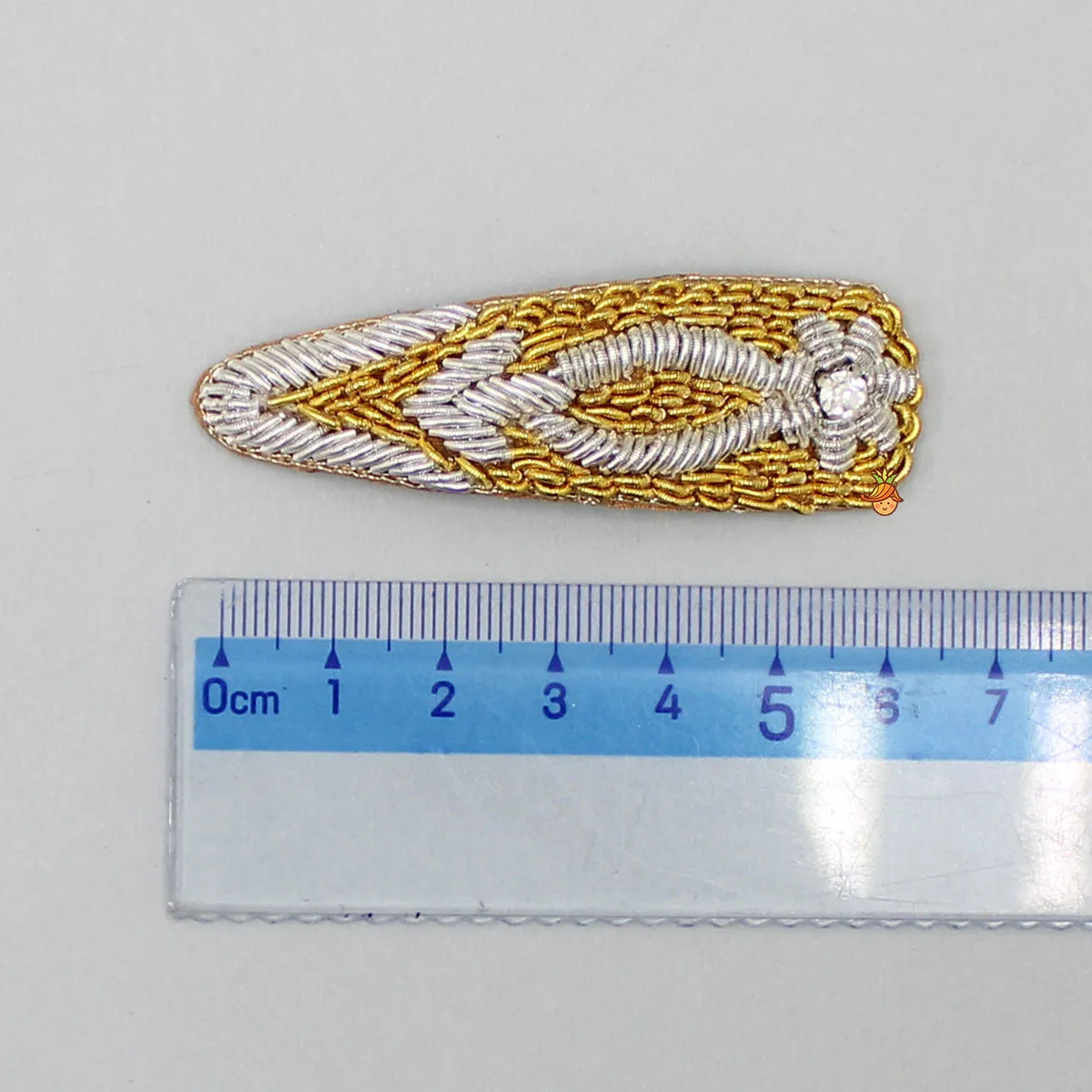 Beautiful Bullion Thread Work Hair Clip