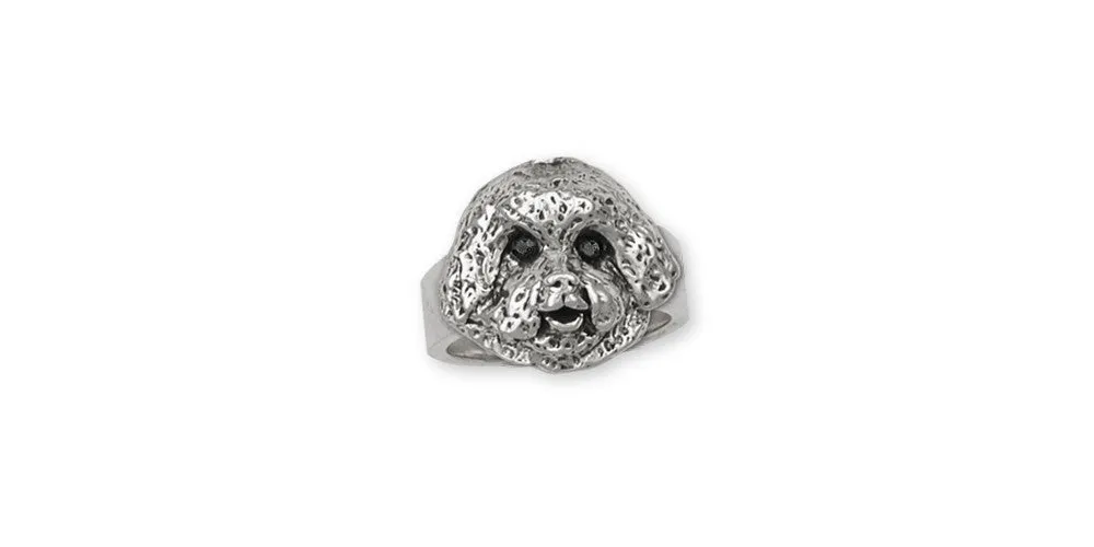 Bichon Frise Ring Jewelry Sterling Silver Handmade Dog Ring BC3-R