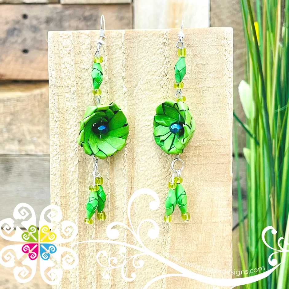 Blooming Rose Earrings - Palm Earrings