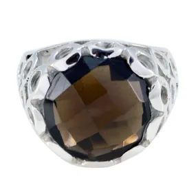 Bonnie Gems Smoky Quartz 925 Sterling Silver Rings Jewelry Packaging