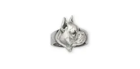 Boxer Ring Jewelry Sterling Silver Handmade Dog Ring BX4-R