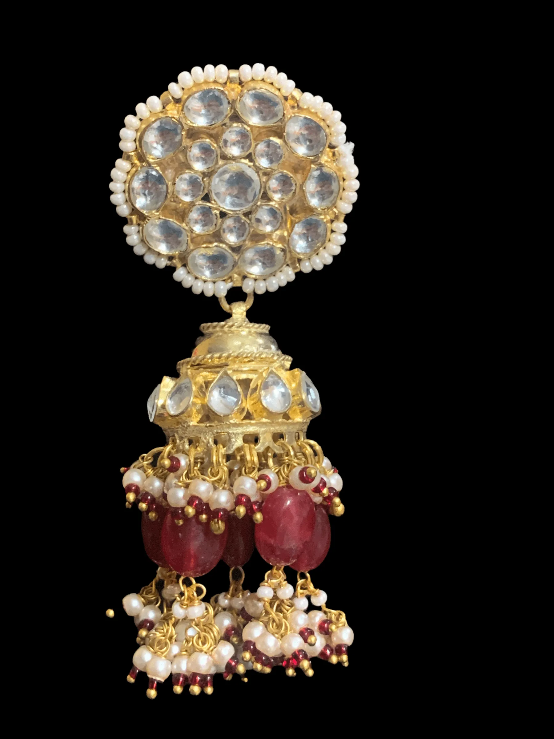 BR4 Khushboo kundan bridal set - ruby ( READY TO SHIP )