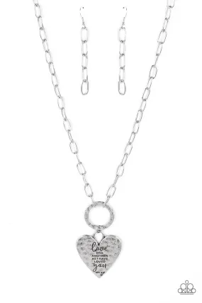 Brotherly Love - Silver Paparazzi Necklace