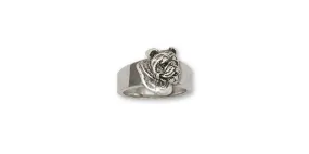 Bulldog Ring Jewelry Sterling Silver Handmade Dog Ring BD15-R