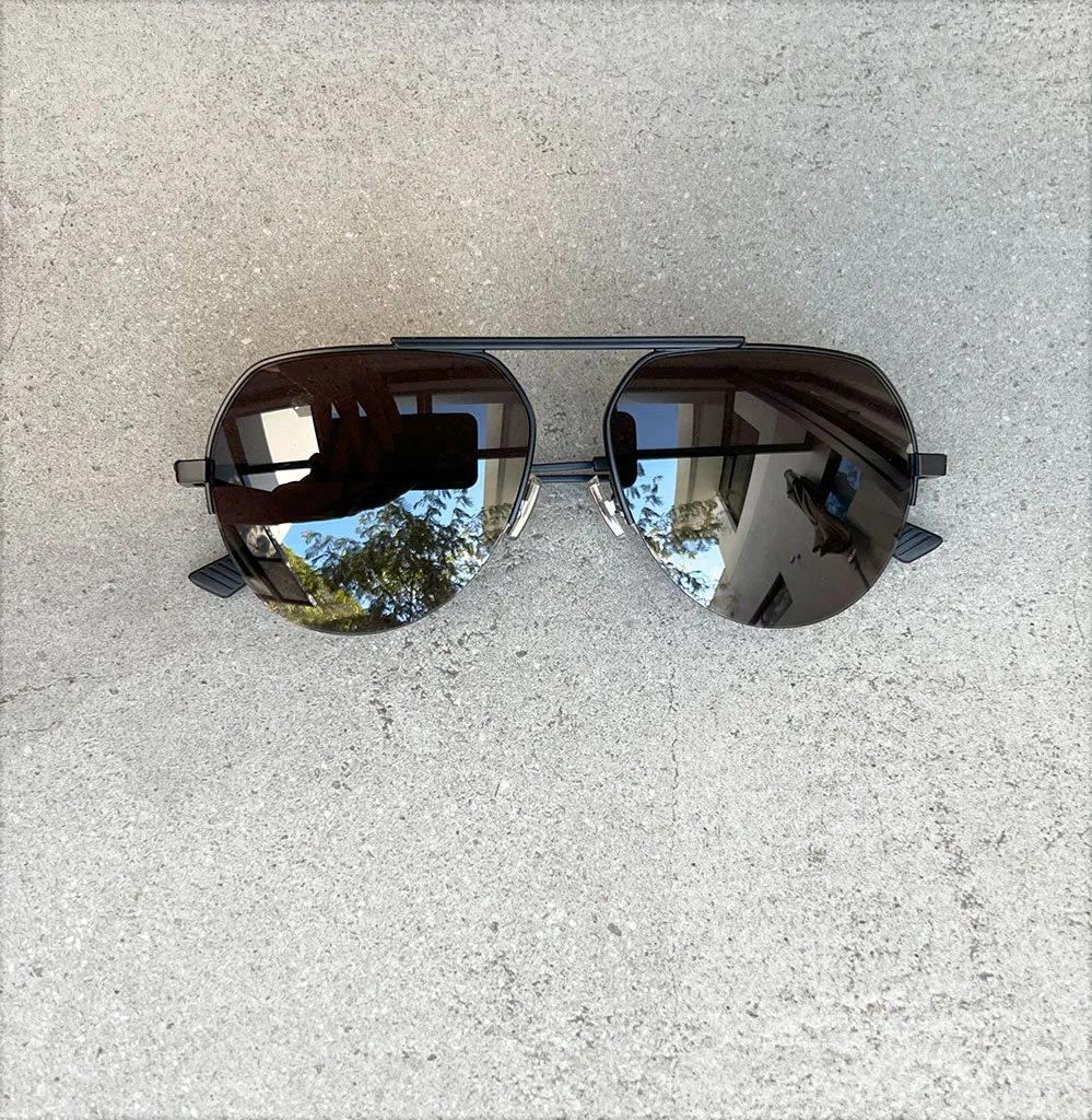 BV 1150S Sunglasses, Black Smoke