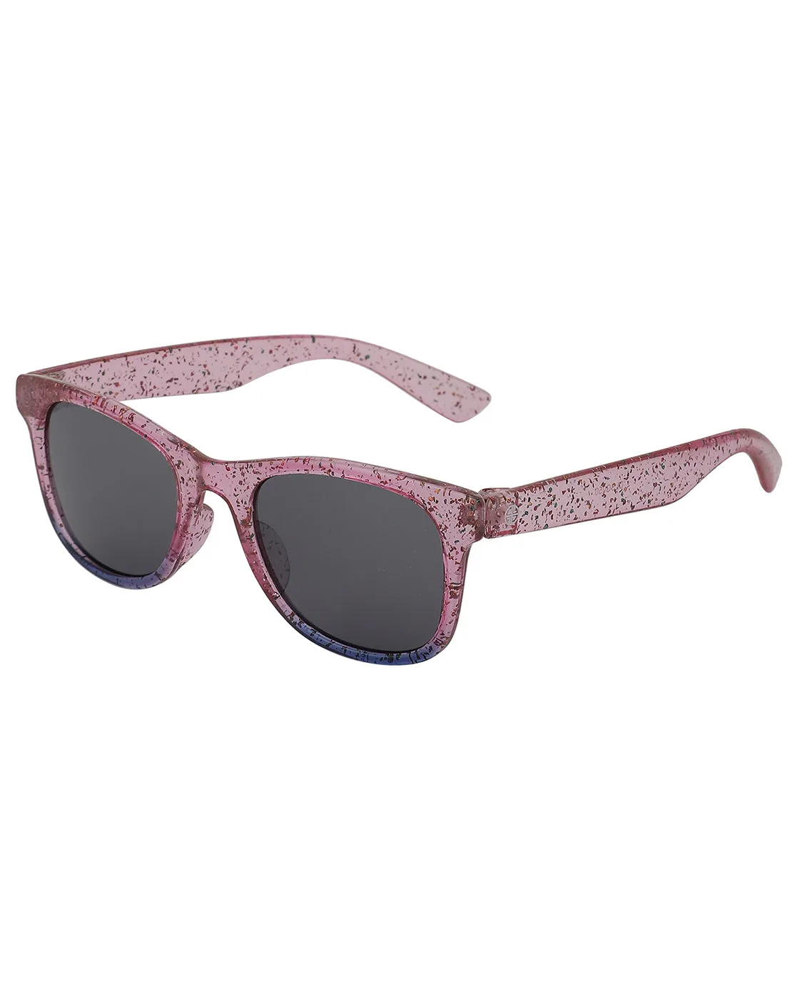 Carlton London Black Lens & Pink Square Sunglasses For Girl