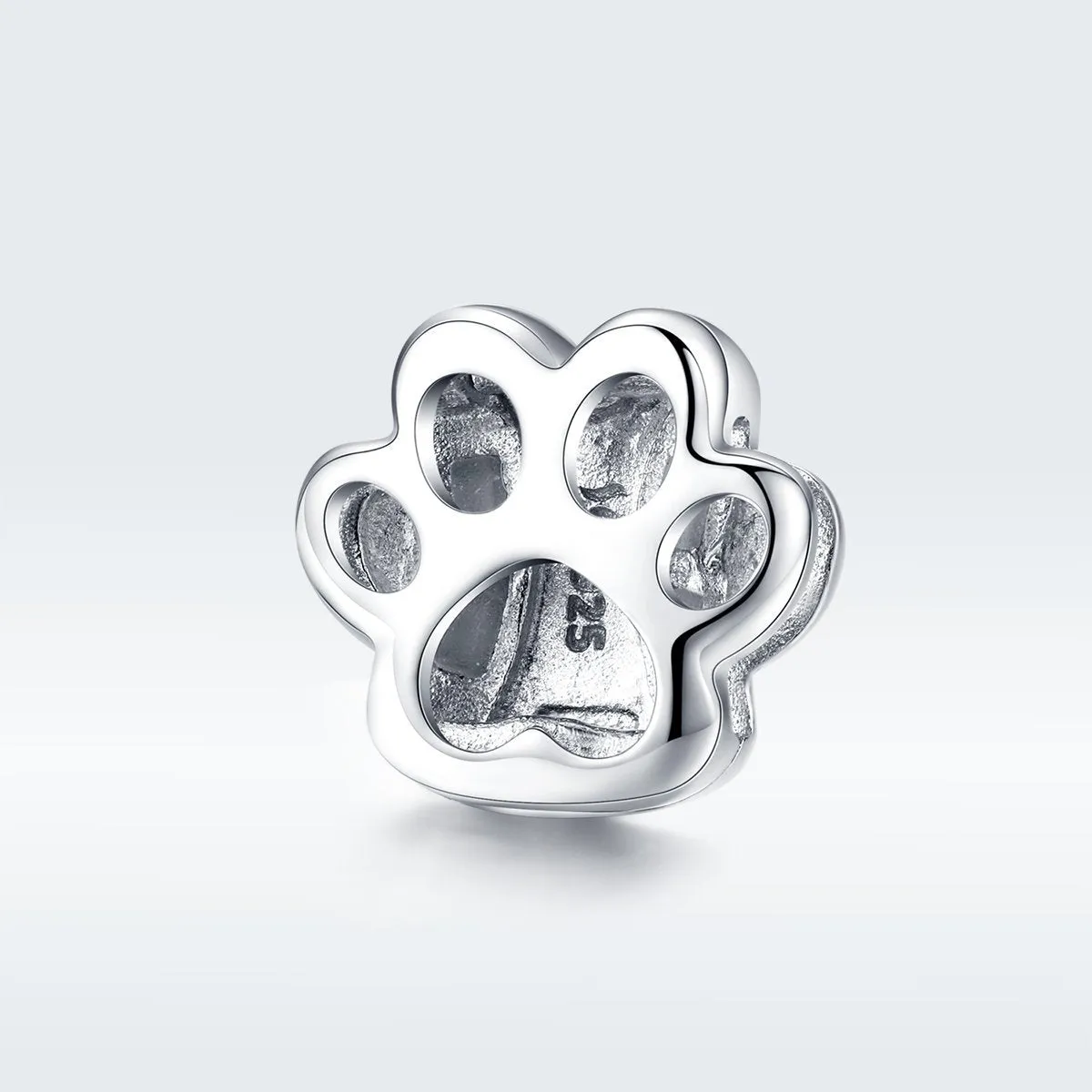 Cat Paw 925 Sterling Silver Clip Charm