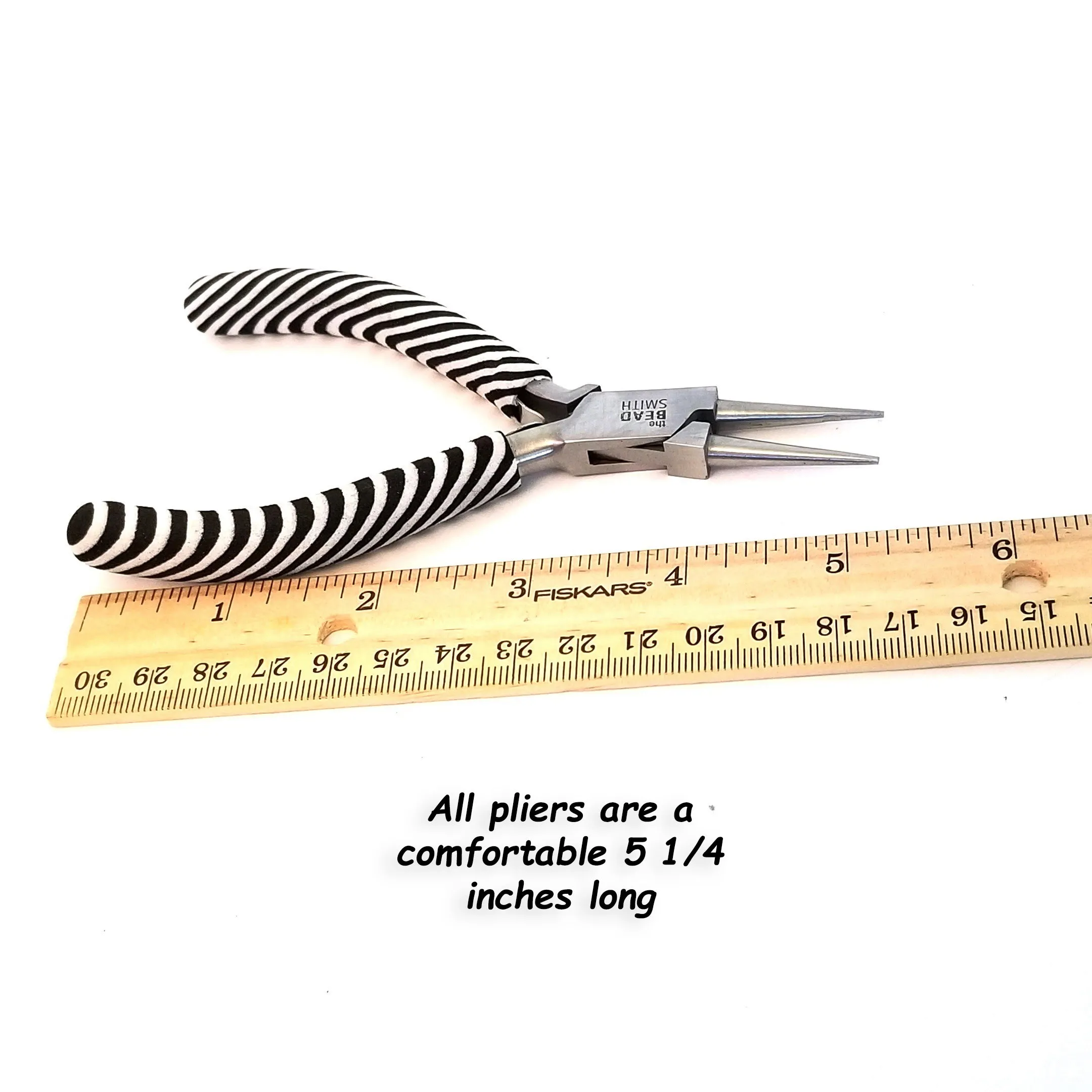 Chain Nose Pliers, Zebra Tools, Black and White, PLZ1 13