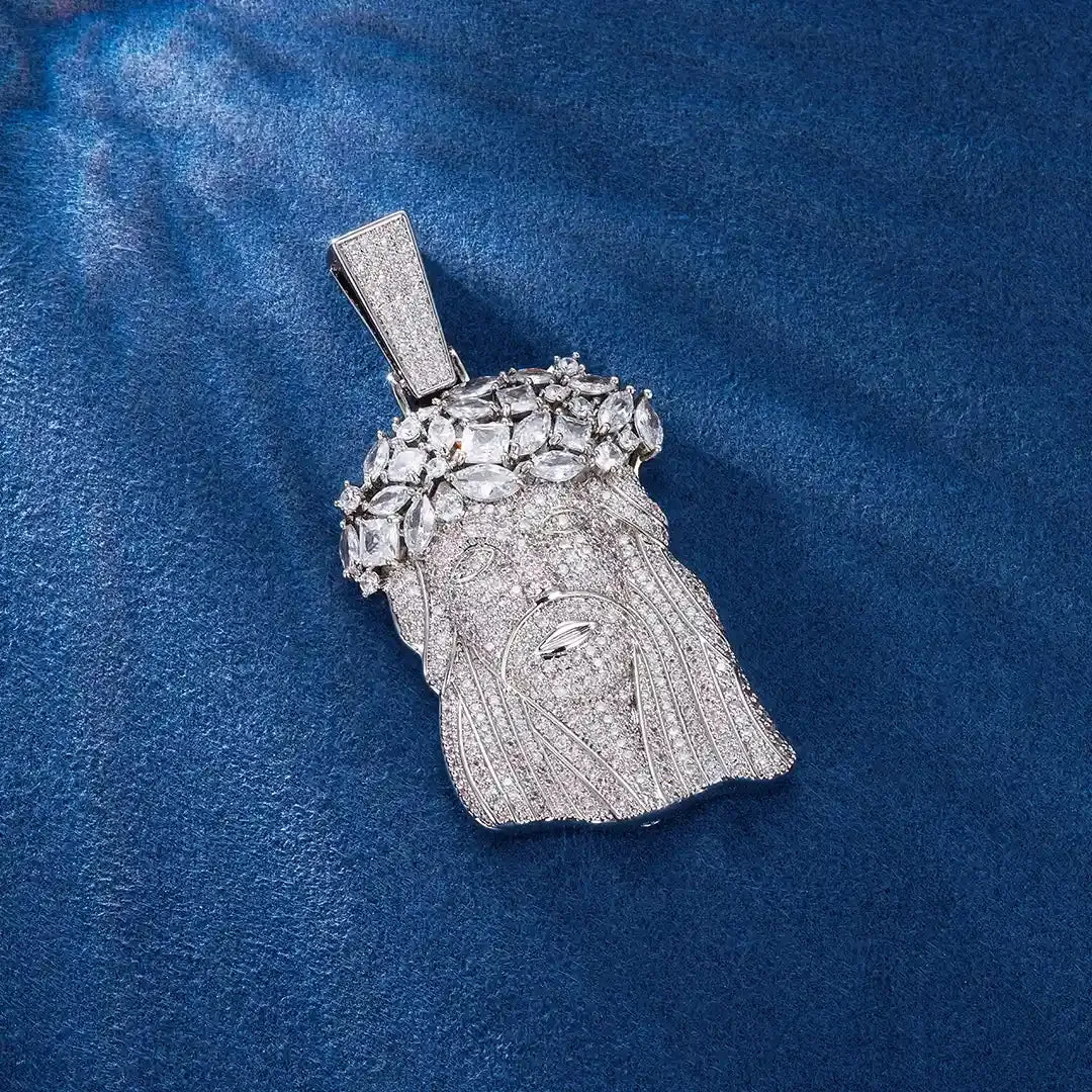 Crown of Leaves Jesus Pendant