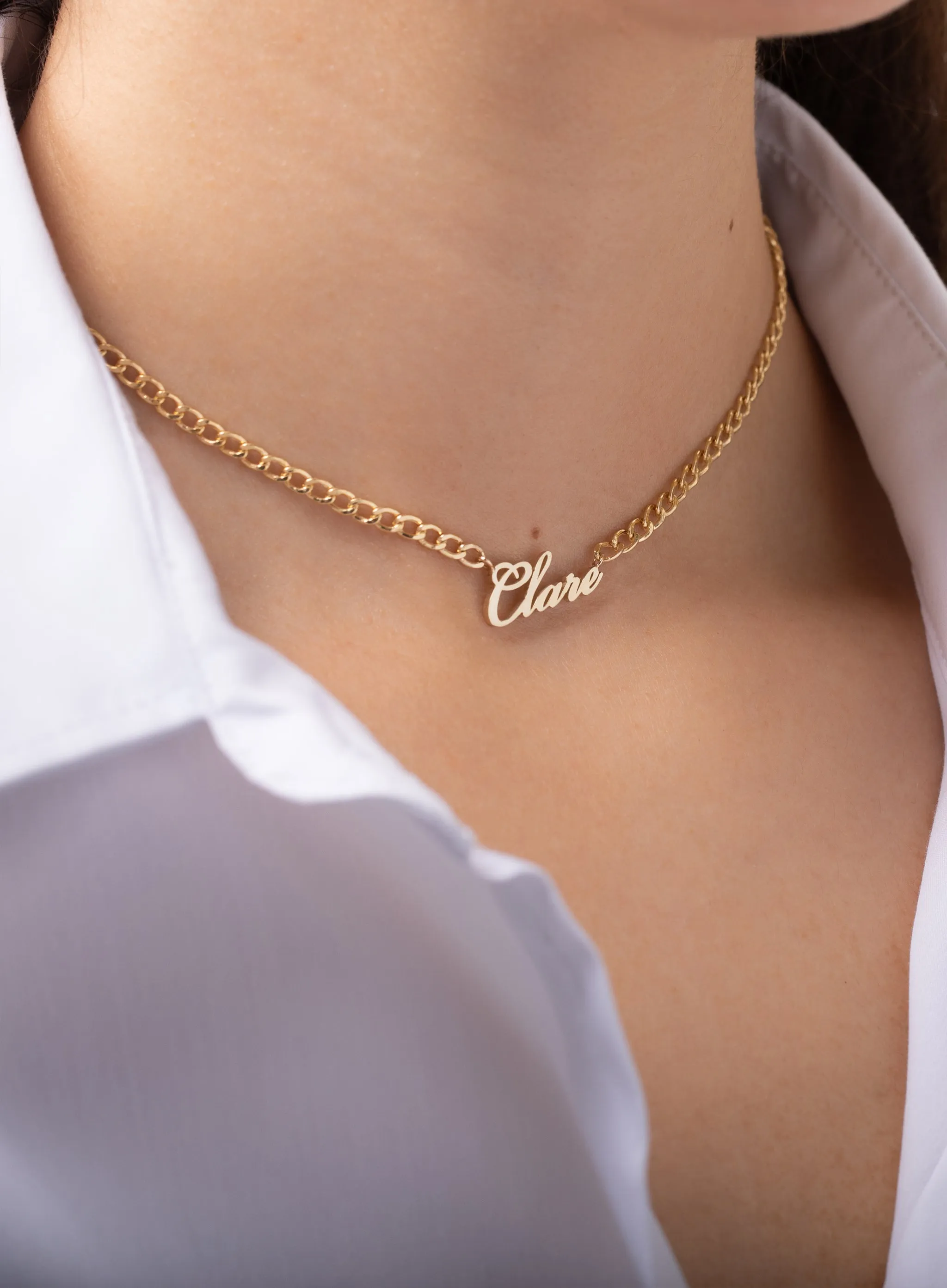 Cuban Link Name Choker