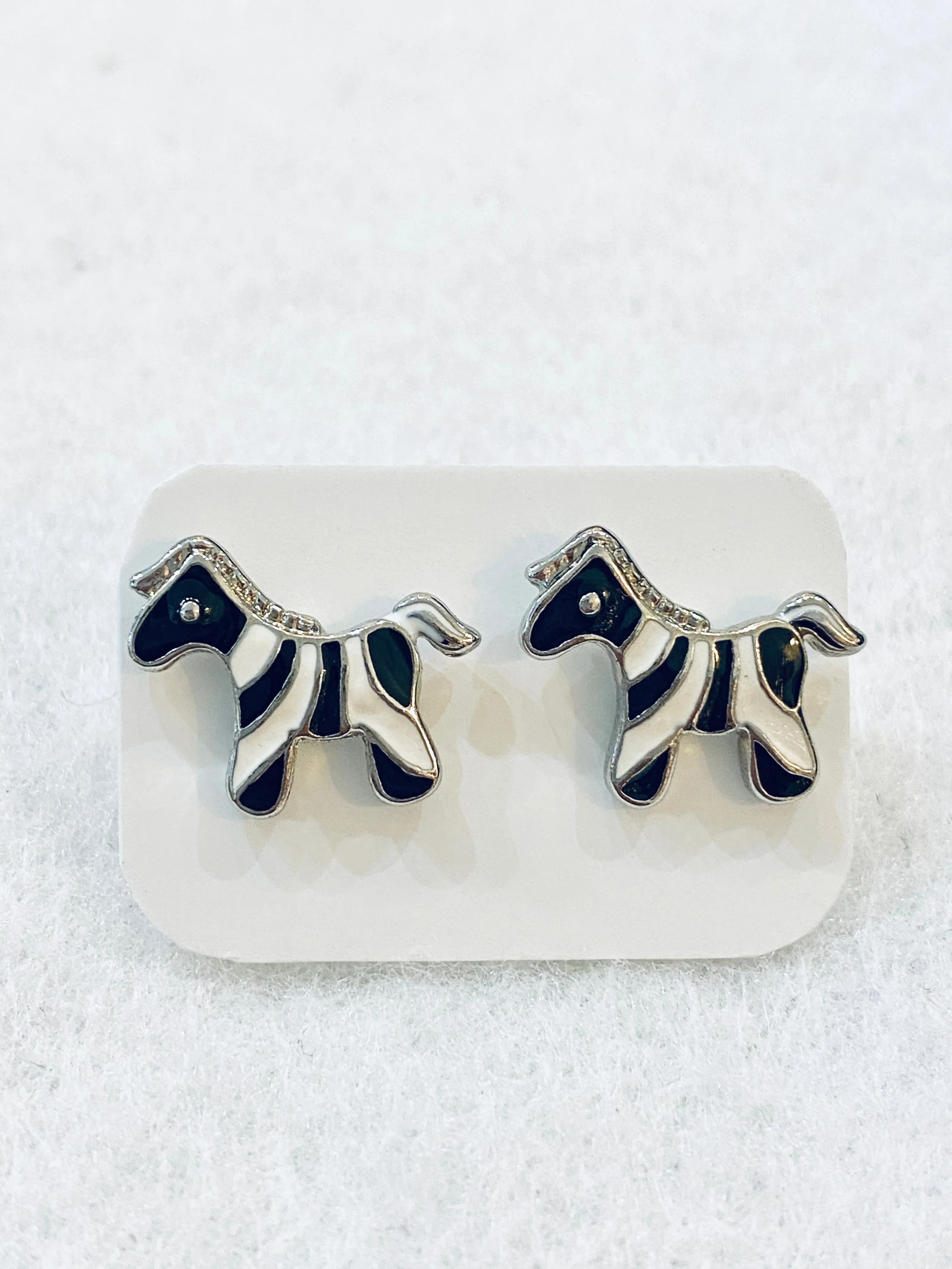 Cute Zebra Stud Earrings