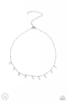 Dainty Diva White Choker-Necklace