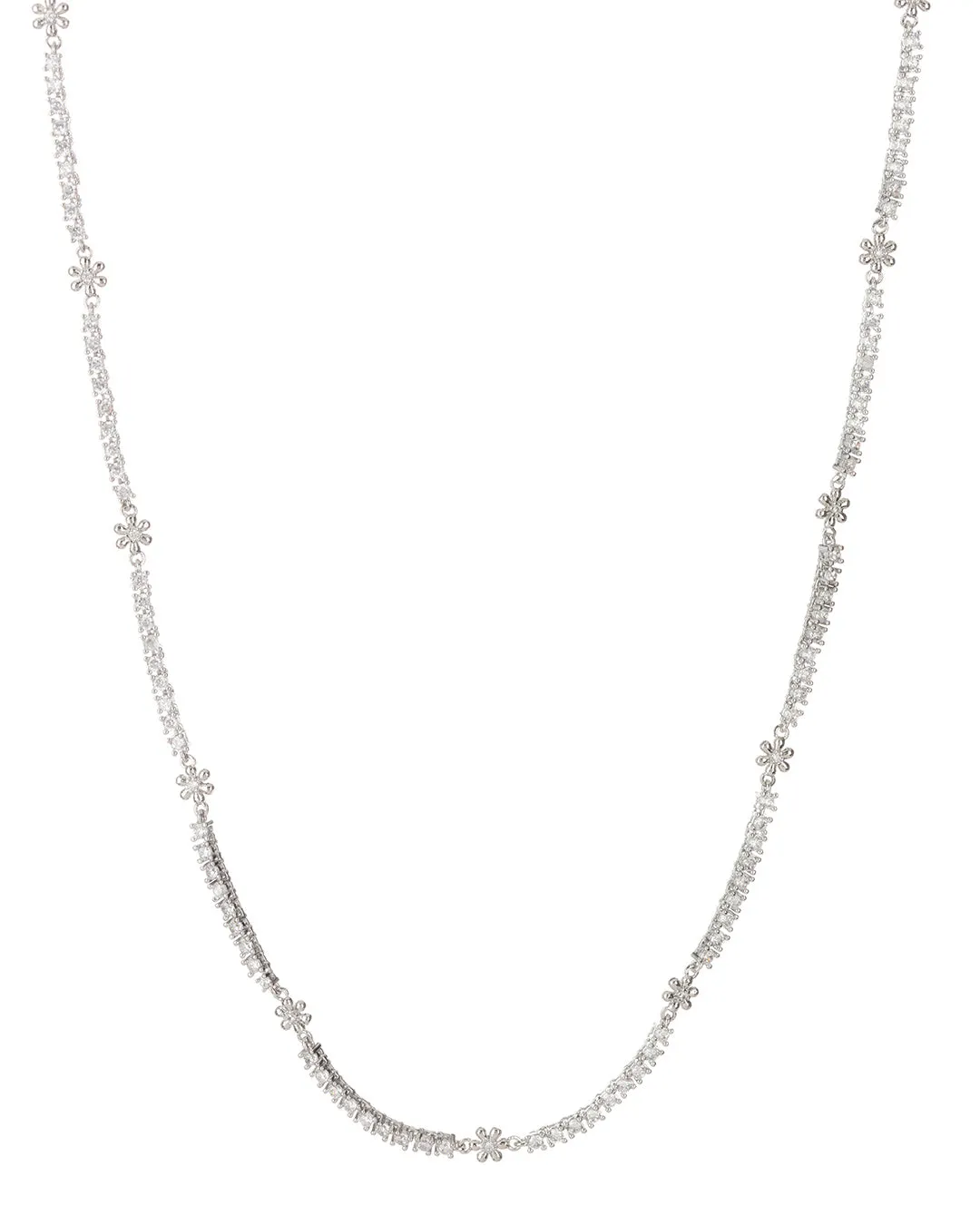 Daisy Ballier Chain Necklace- Silver