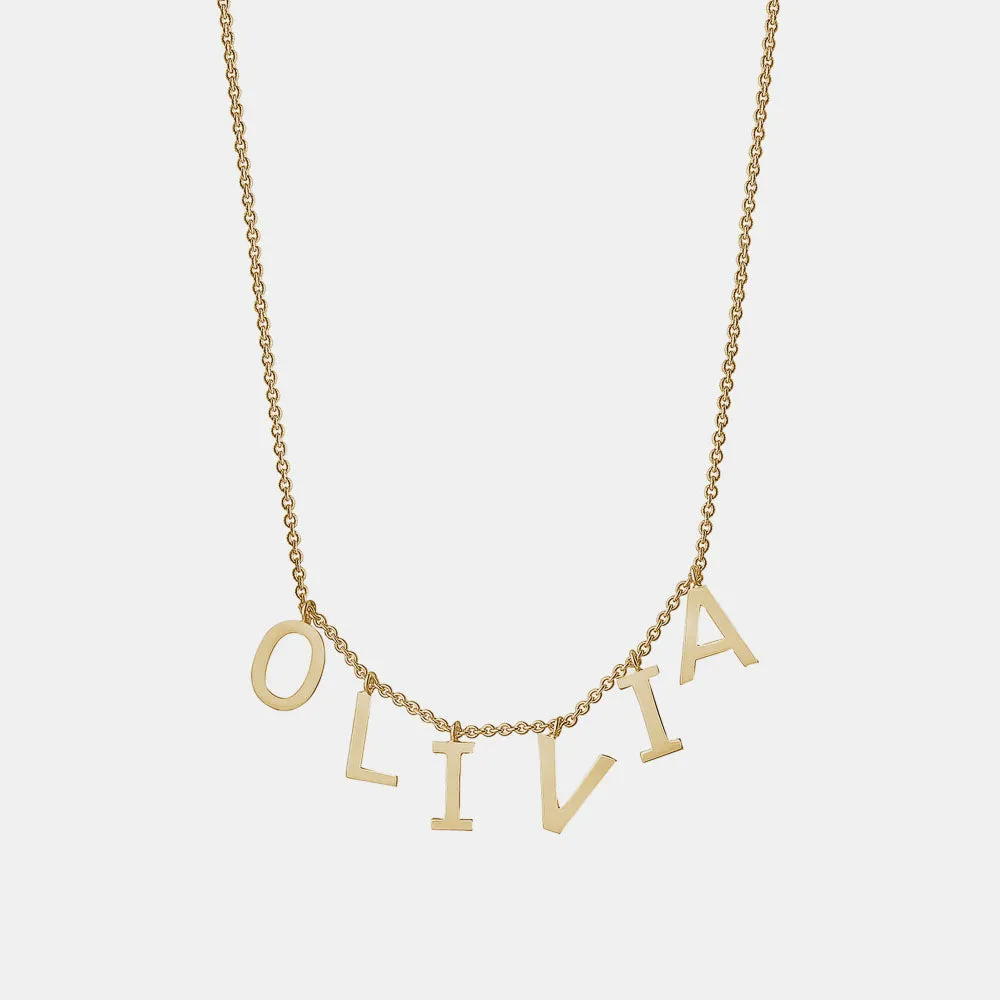 Dangling Name Necklace