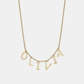 Dangling Name Necklace