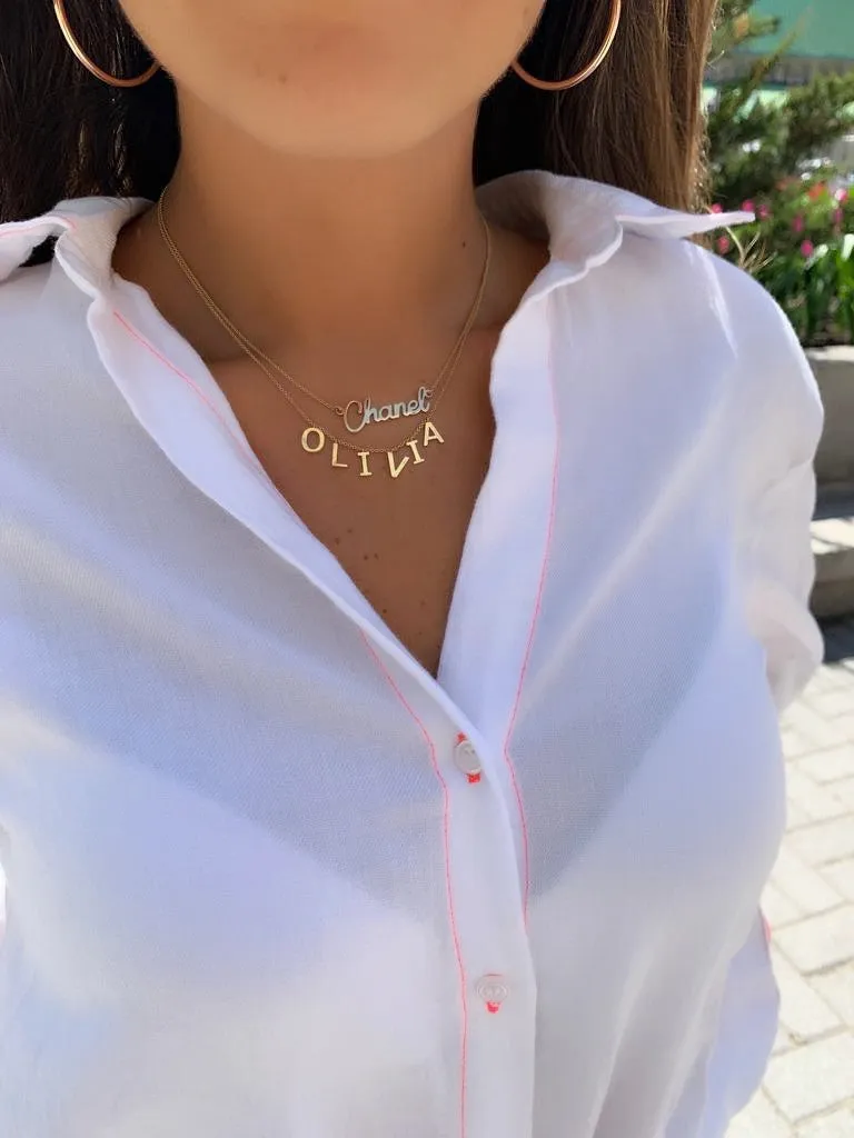 Dangling Name Necklace