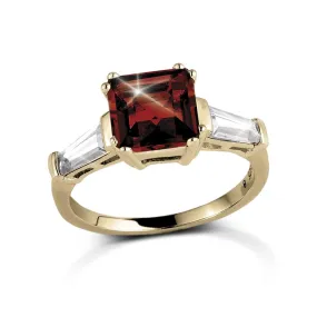 Decadence Gem Ring Red Garnet