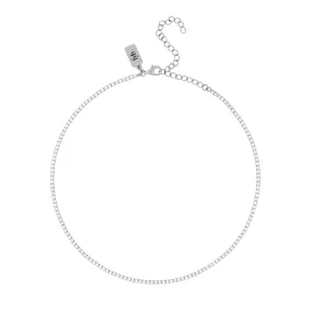 DIANA TENNIS CHOKER SILVER