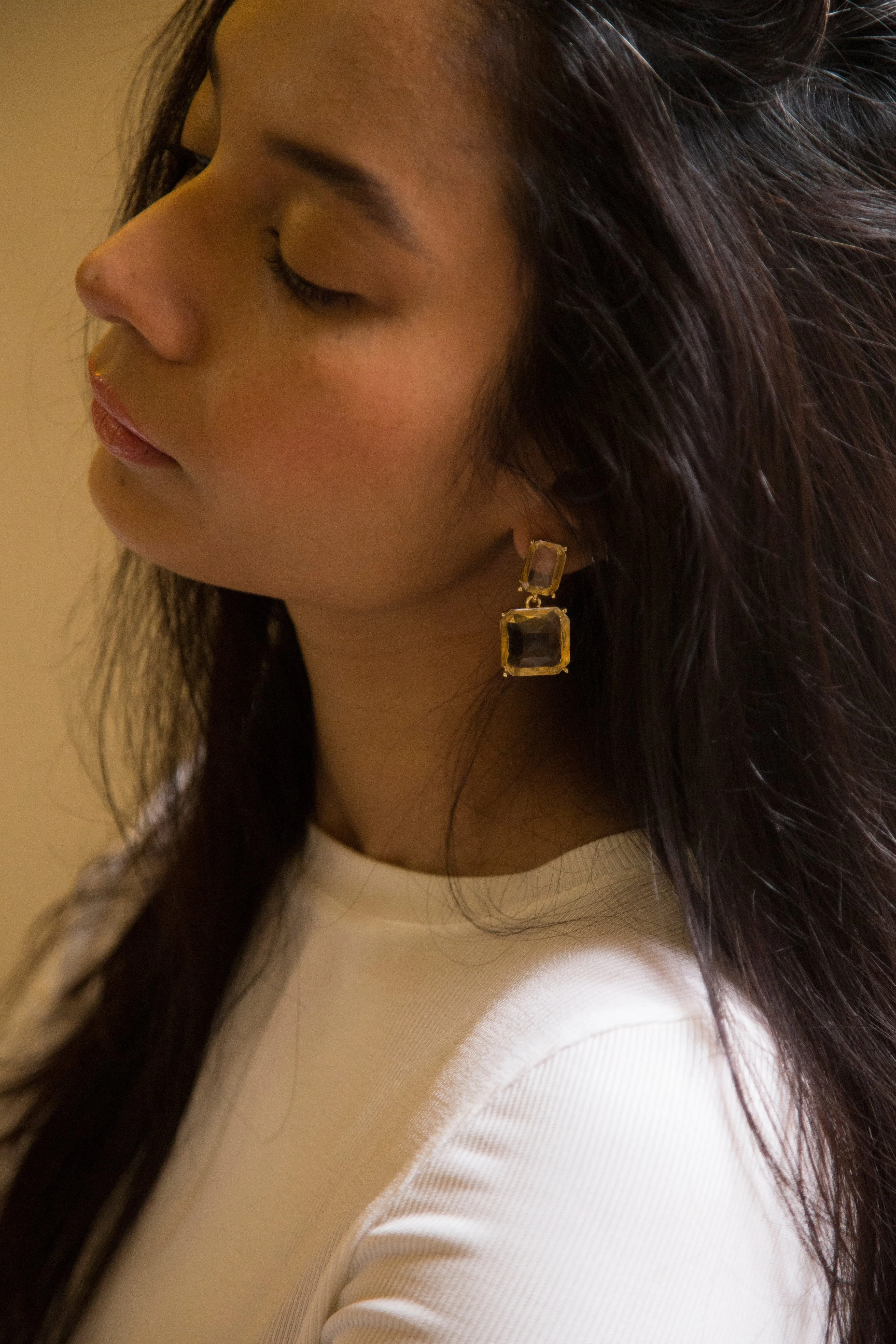 Double Square Earrings