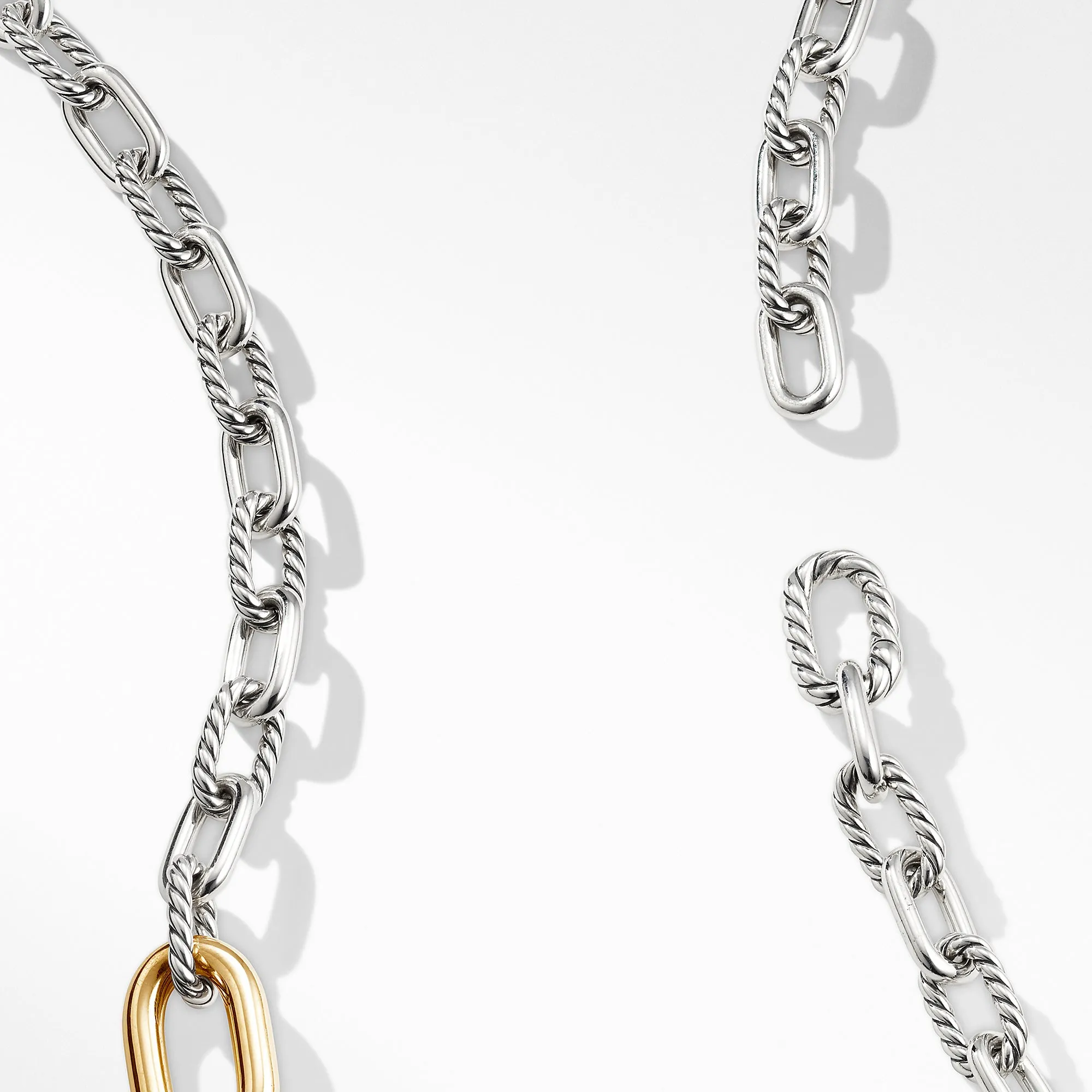 DY Madison Convertible Chain Link Necklace with 18K Yellow Gold