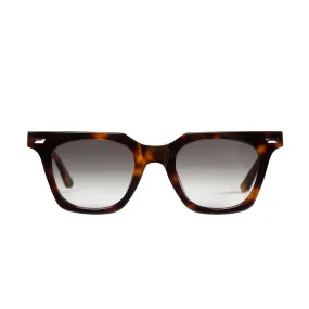 Dylan Kain | Sunglasses - Vintage Tort w. Gold Metal Trim / Black Gradient Lens