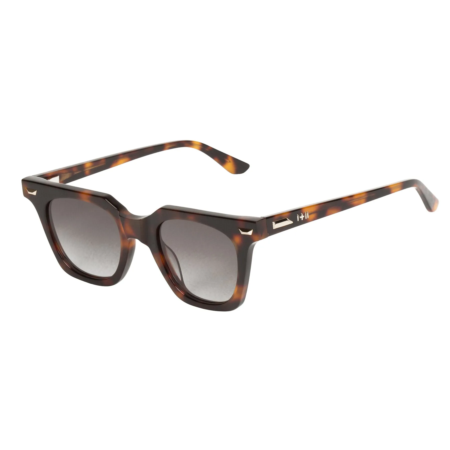 Dylan Kain | Sunglasses - Vintage Tort w. Gold Metal Trim / Black Gradient Lens