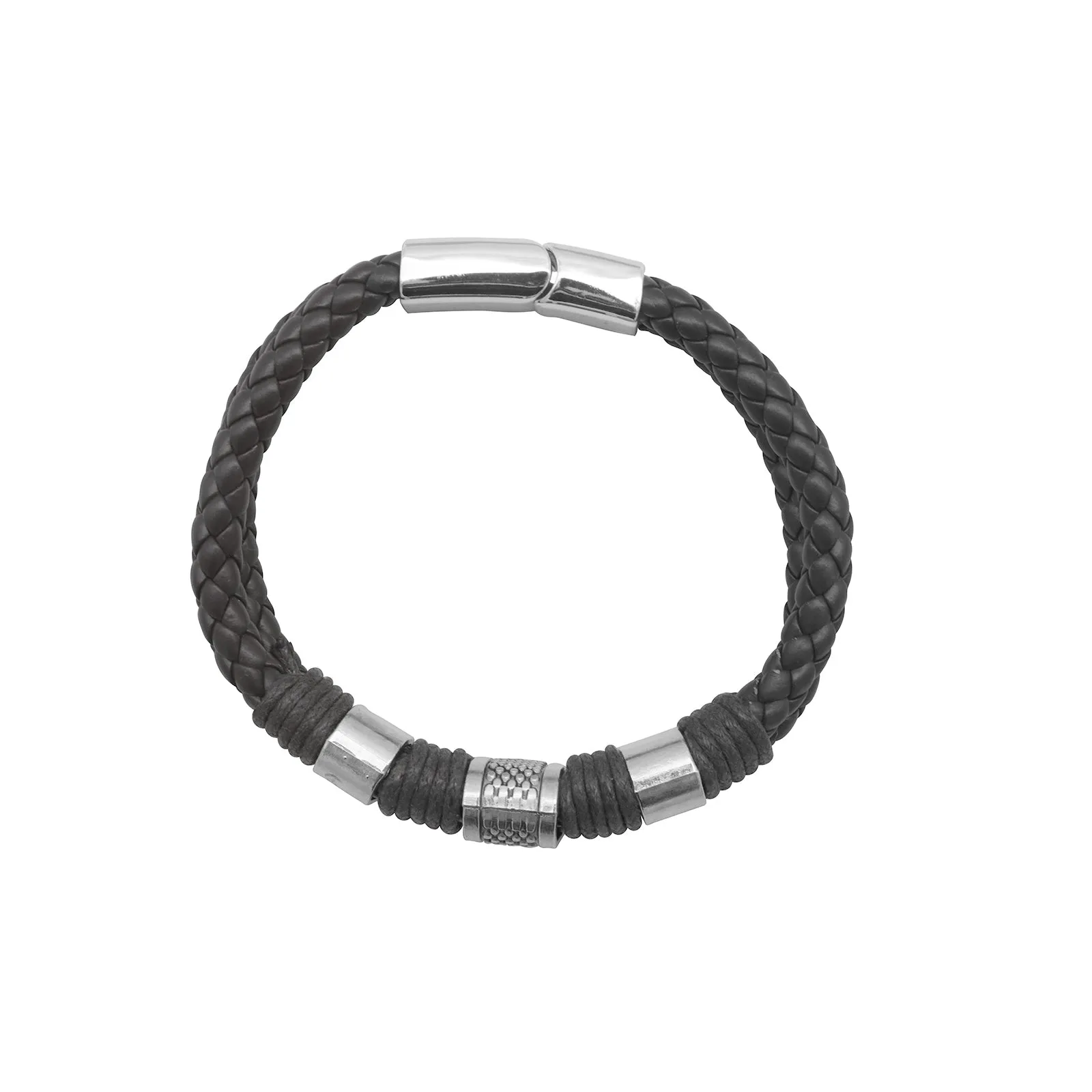 Ebony Black Men's Watch Bracelet Stack