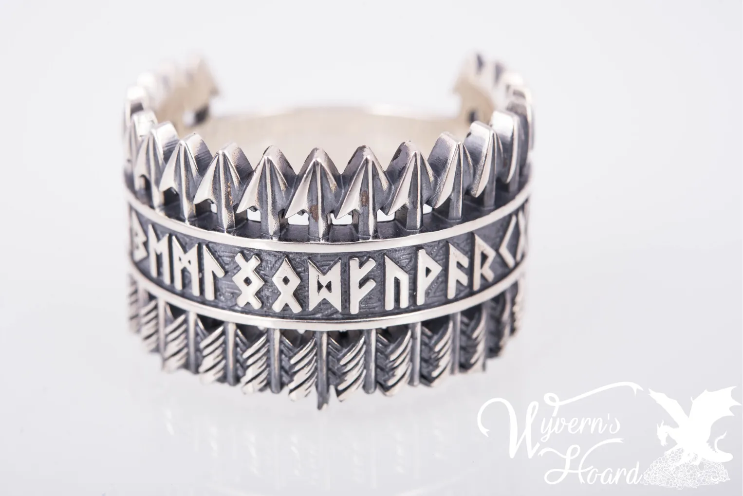 Elder Futhark Runes Ring