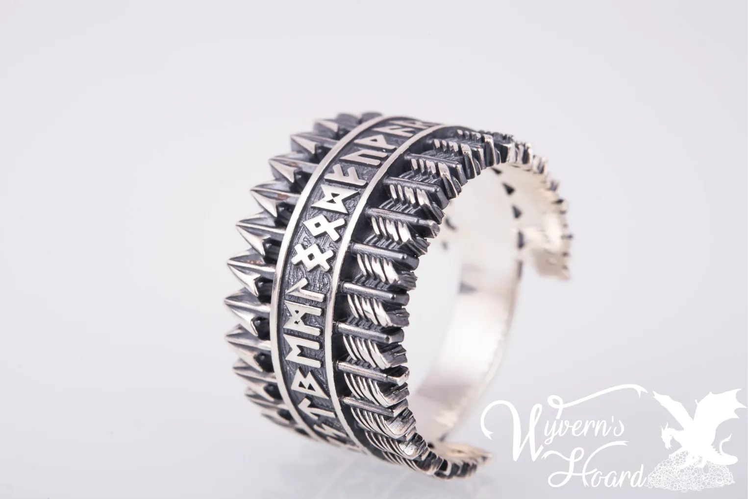 Elder Futhark Runes Ring