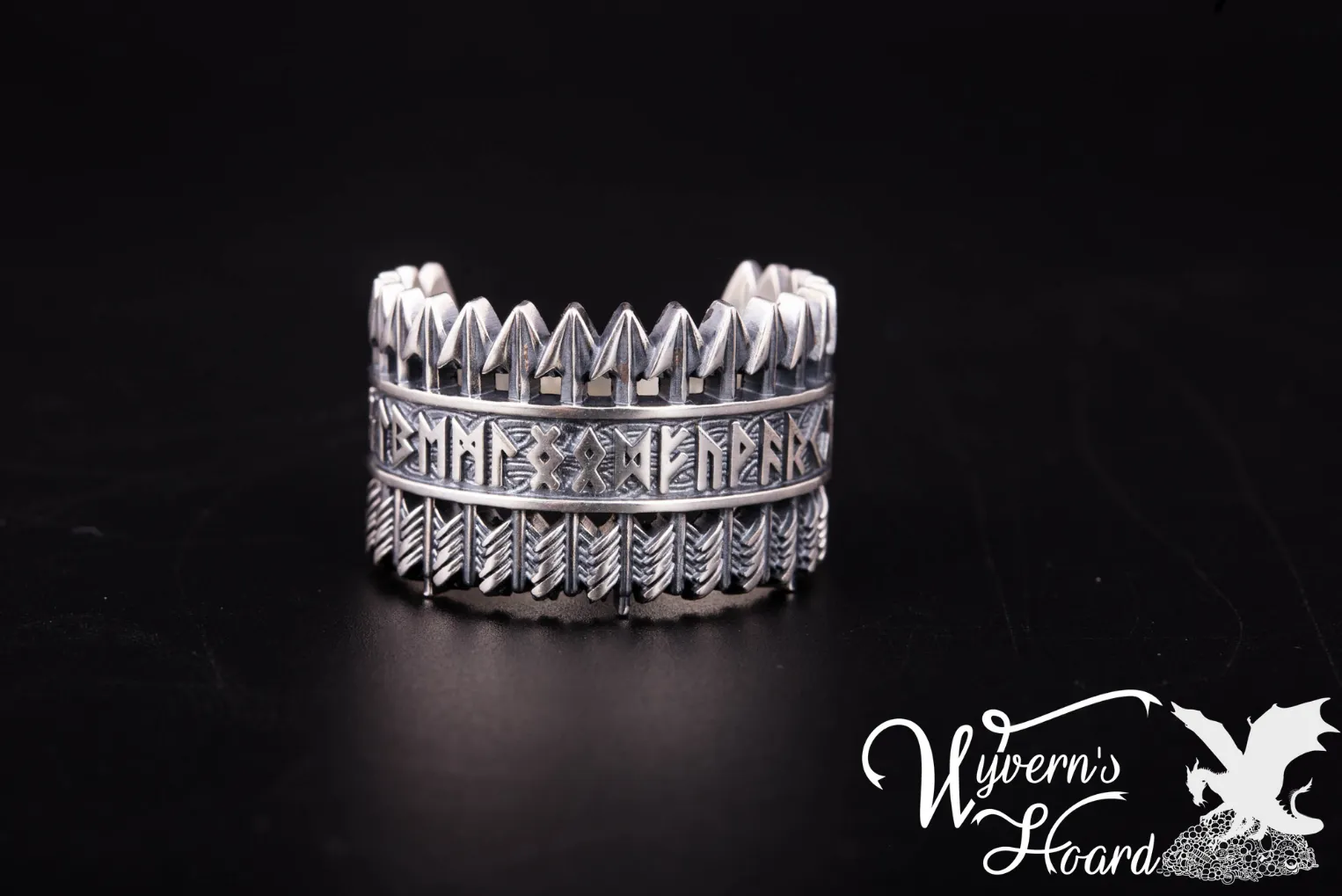 Elder Futhark Runes Ring