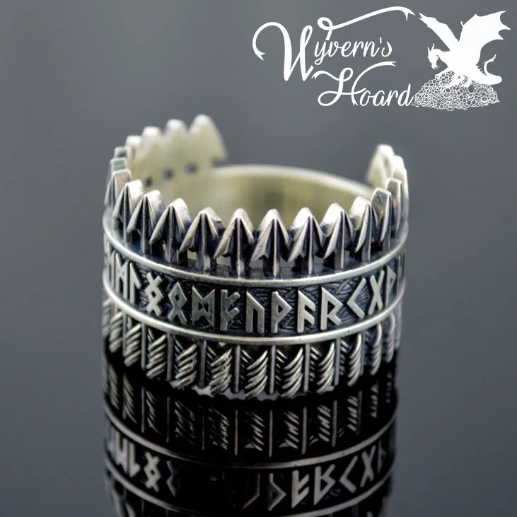 Elder Futhark Runes Ring