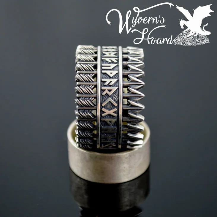 Elder Futhark Runes Ring