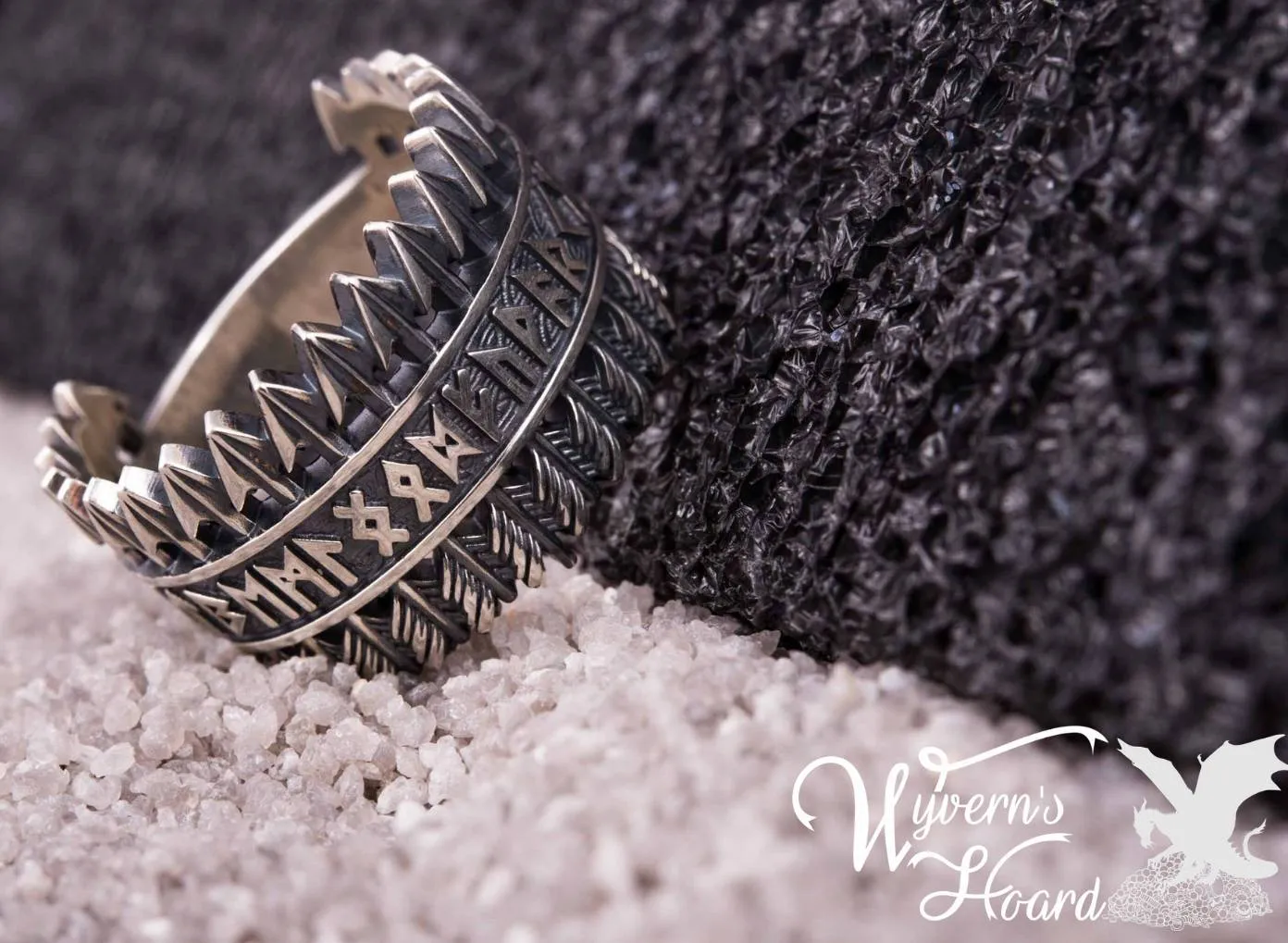 Elder Futhark Runes Ring